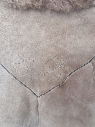 Chaquetón Piel Mouton Beige/Marrón