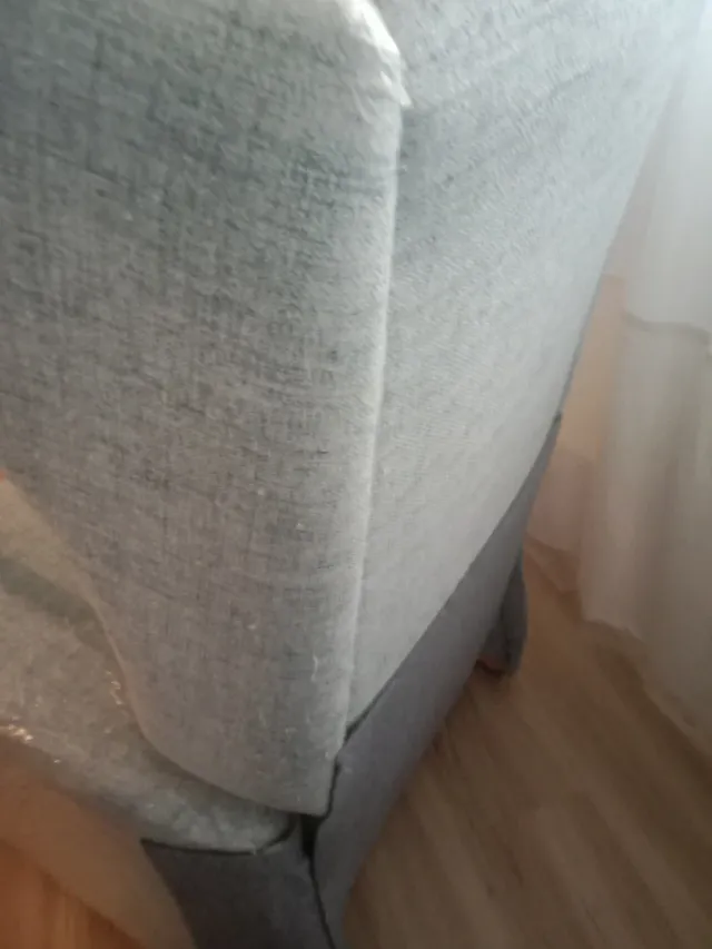 Sillón relax tela azul agua