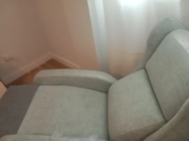 Sillón relax tela azul agua