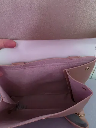 Mochila Guess Rosa y Dorada Nueva