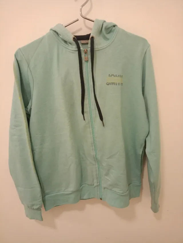 Sudadera con logo en manga