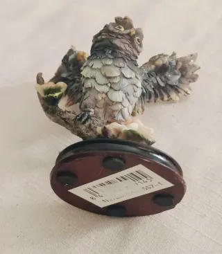 Figura Búho con Flores y Brillo