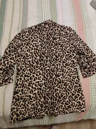 Americana mujer estampado leopardo