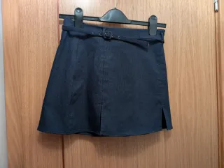 Falda short Zara azul