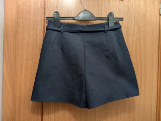 Falda short Zara azul