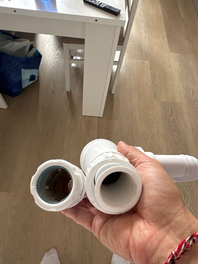 Desagüe flexible para lavabo/fregadero