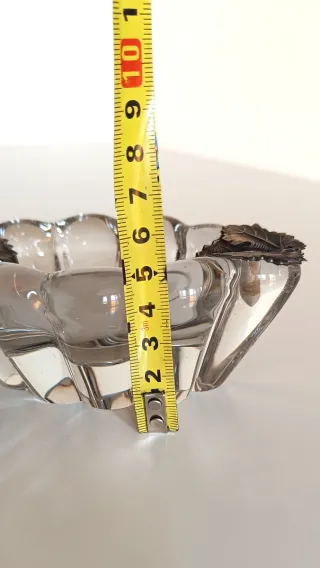 Cenicero Vintage Cristal Hoja