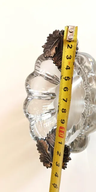 Cenicero Vintage Cristal Hoja