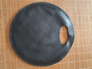 Bolso de mano blanco con estampado perro