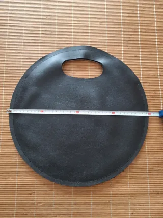 Bolso de mano blanco con estampado perro