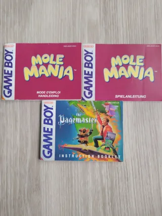 Game Boy Mole Mania y Pagemaster