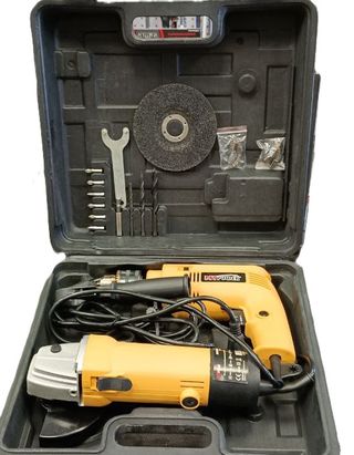 Kit Taladro y Mini Amoladora 500W