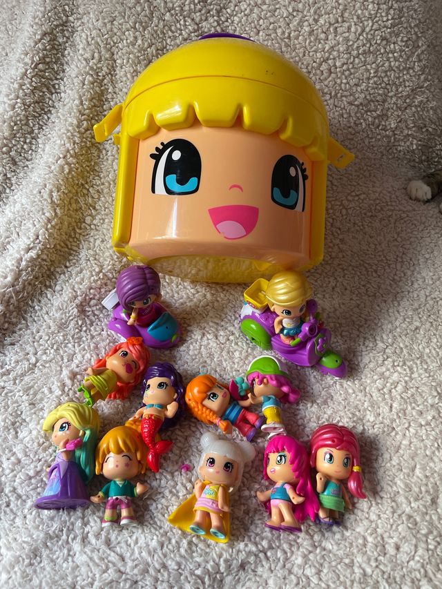 Cabeza Pin y Pon Almacenaje con Muñecas