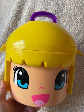 Cabeza Pin y Pon Almacenaje con Muñecas