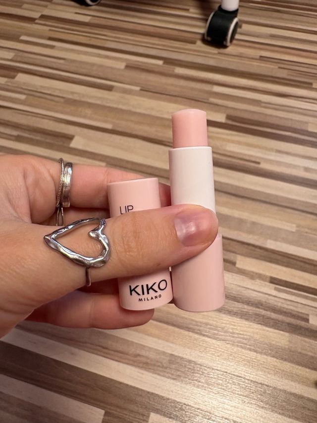 Bálsamo Labial Kiko Milano Rosa y Blanco