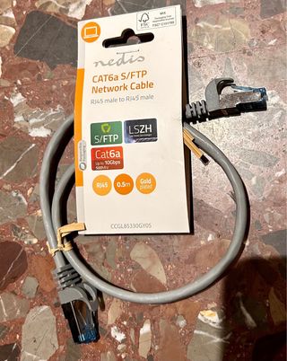 Cable Red Nedis CAT6a S/FTP 0.5m
