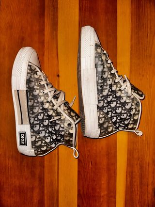 Dior Converse All Over Logo Sneakers