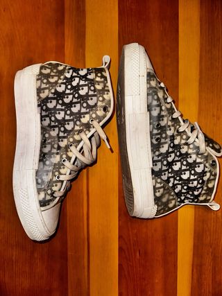 Dior Converse All Over Logo Sneakers