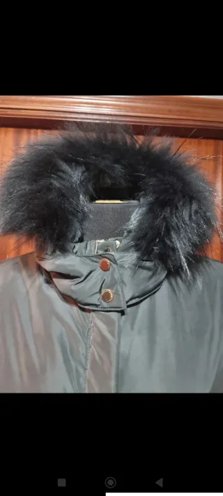 Plumífero Tintoretto beige y negro