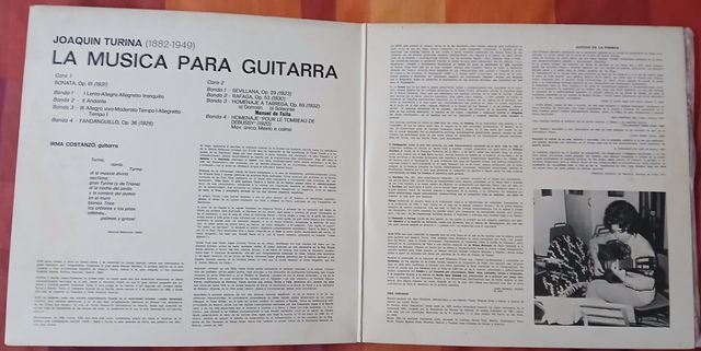 LP Irma Costanzo La Música Para Guitarra