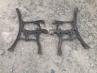 Patas de banco de hierro forjado