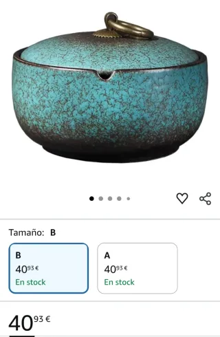 2 Ceniceros Cerámica Estilo Europeo Vintage