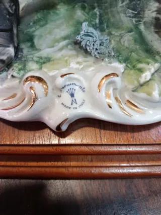 Figura Capodimonte vagabundo con niño