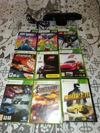 Kinect Xbox 360 + 9 Videogiochi