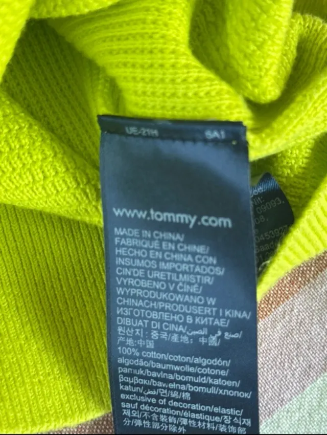 Jersey Tommy Hilfiger verde lima