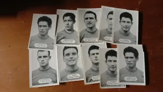 LOTE, UNOS 170 CROMOS DE FUTBOL AÑOS 50, SIN PEGAR
