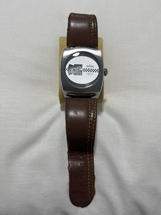 Reloj Axcent Cuero Marrón y Plata