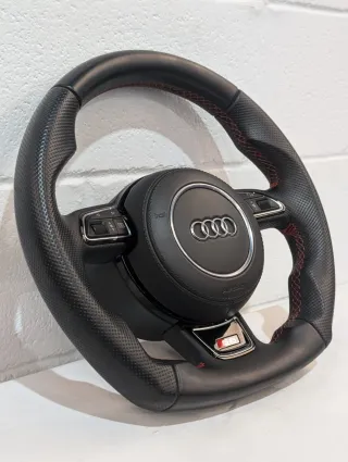 Volante Audi A6 S6 Cuero Costura Roja