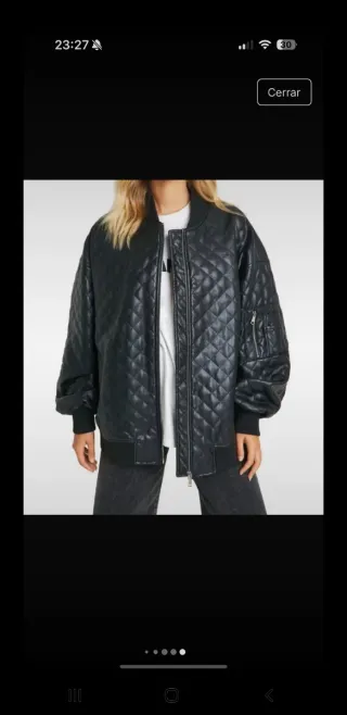 Bomber polipiel oversize Boohoo