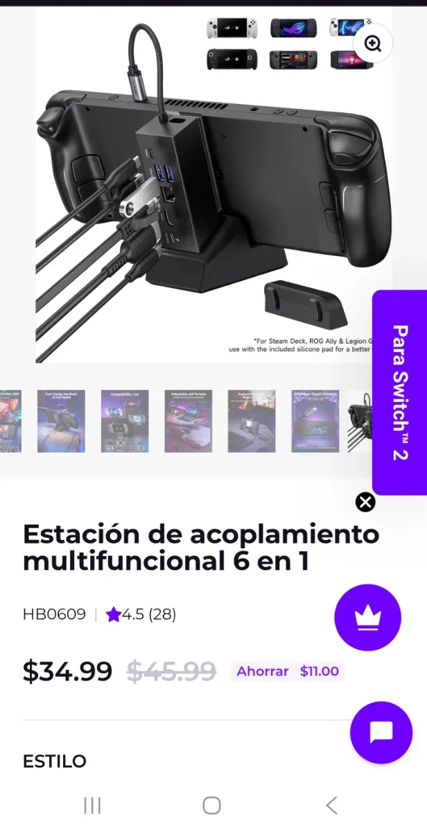 Cargador Multifuncional Negro