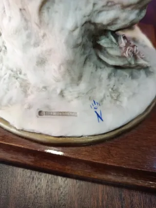 Figura Capodimonte pastor con oveja