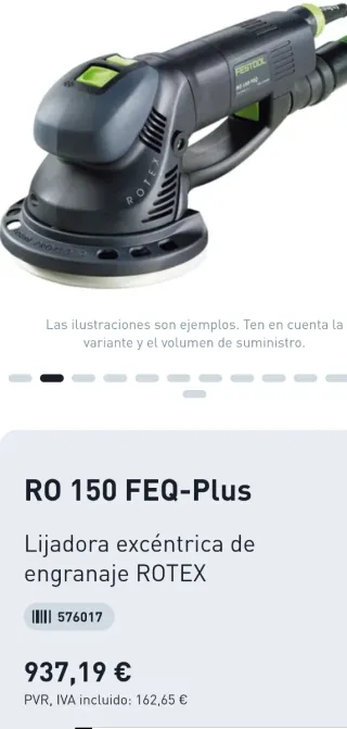 Lijadora Festool Rotex 150 FEQ-plus