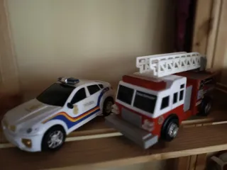 Coche Policía y Camión Bomberos Juguete