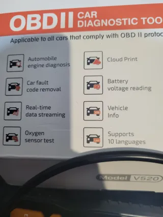 Lector OBD2 V520 para diagnóstico de coches