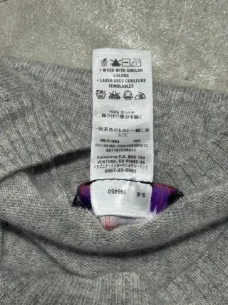 Patagonia pullover cashmere grey uomo tg xl