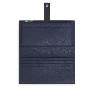 Billetera Tous Miranda Piel Azul Marino