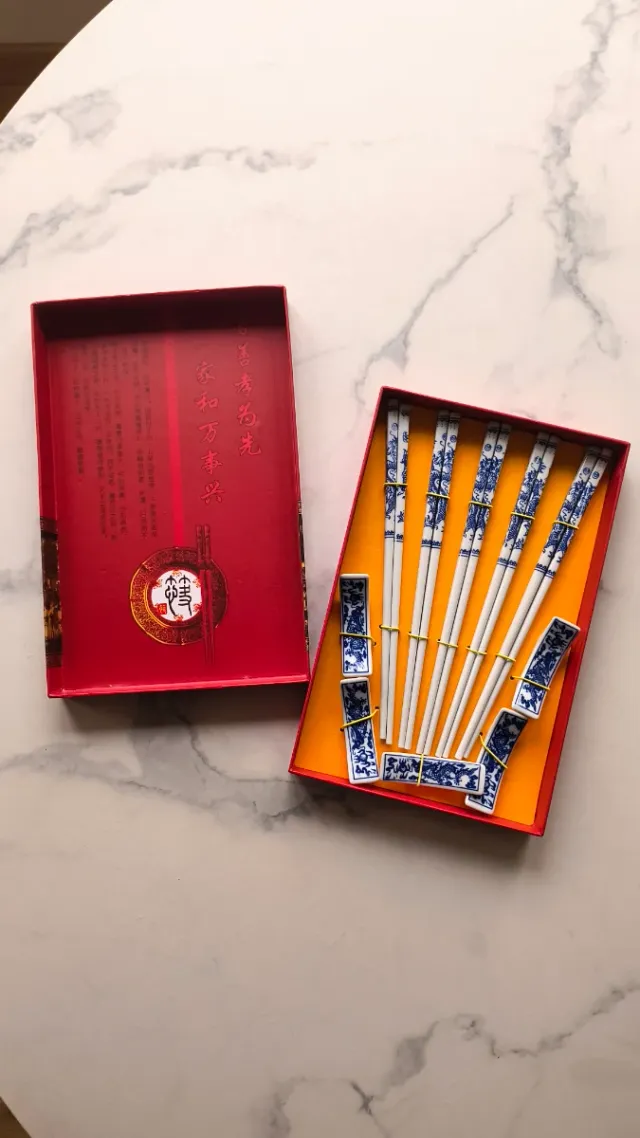 Set di bacchette sushi in porcellana cinese