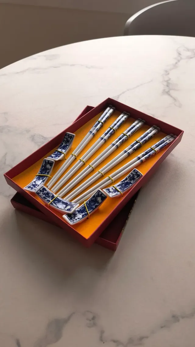 Set di bacchette sushi in porcellana cinese