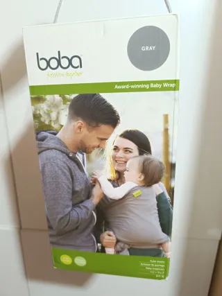 Fular portabebés Boba gris