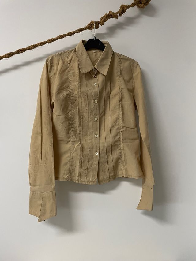 Camisa Zara Beige Talla S