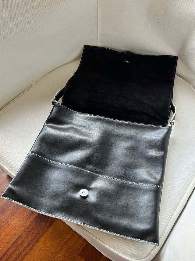 Fiorella Rubino Borsa Pelle Vitello Nera