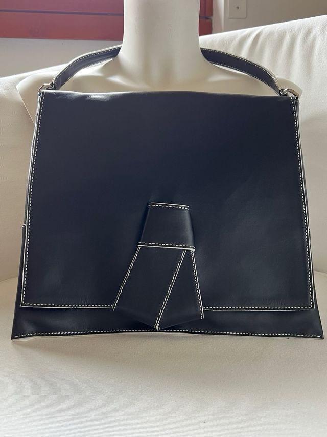 Fiorella Rubino Borsa Pelle Vitello Nera