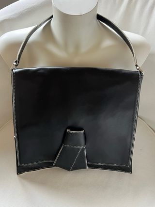 Fiorella Rubino Borsa Pelle Vitello Nera