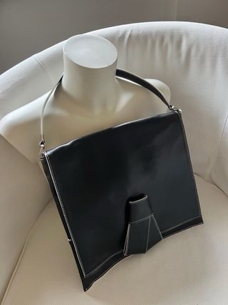 Fiorella Rubino Borsa Pelle Vitello Nera