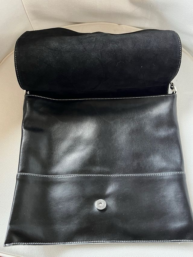 Fiorella Rubino Borsa Pelle Vitello Nera