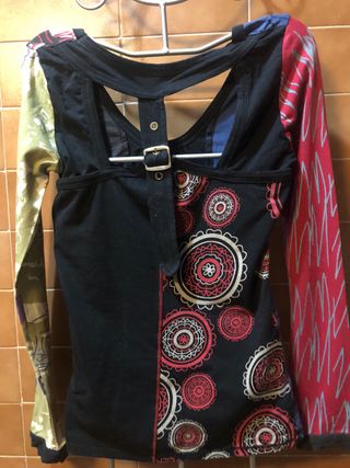 Camiseta vintage patchwork talla 38